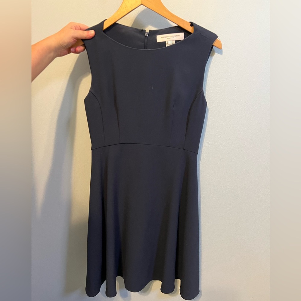 French Connection Classic sleeveless navy dress